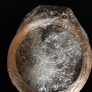 Silver multi stand collar necklaces 16&20”